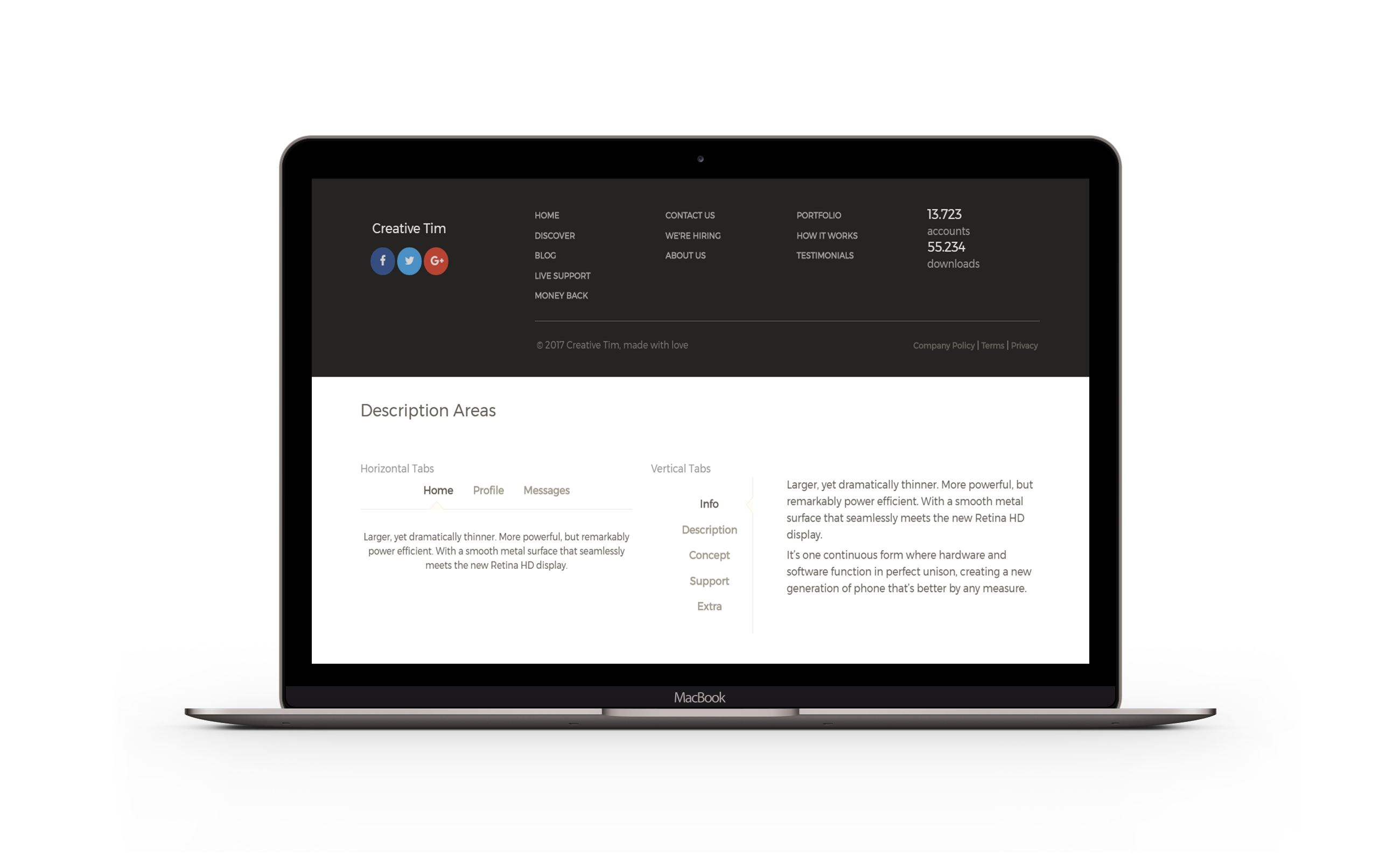 Digital platform interface